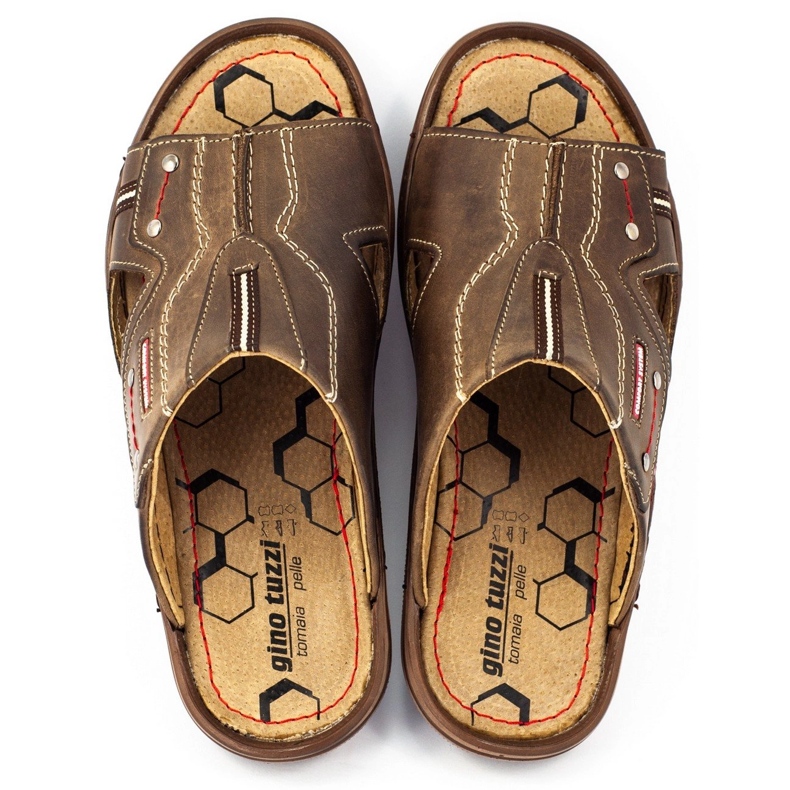 Olivier Miesten 334GT ruskeat tohvelit 1