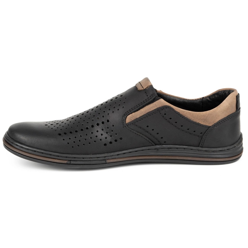 Polbut Miesten Brogues 401 Summer Black musta 2
