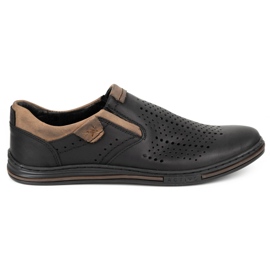 Polbut Miesten Brogues 401 Summer Black musta 1