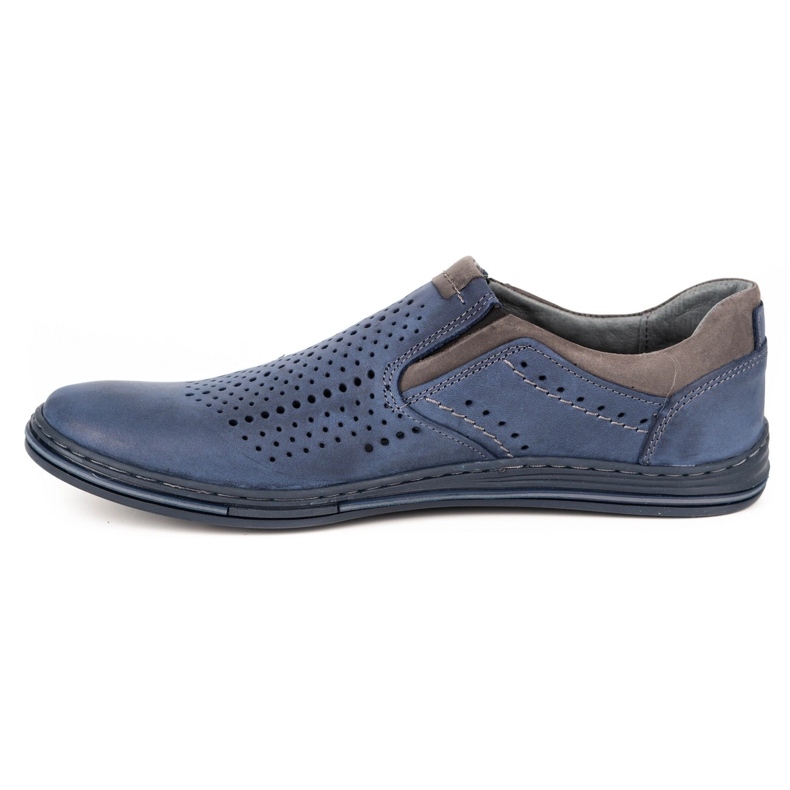 Polbut Miesten Brogues 401 Summer Navy Blue tummansininen 2