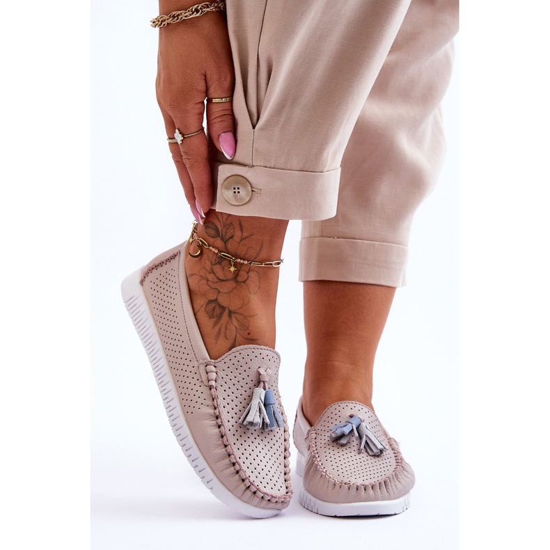 Naisten harjakattoiset nahkahousut Vaaleanpunainen Lanzarot 1