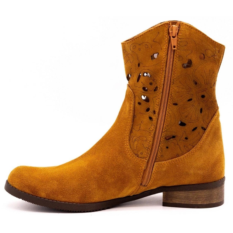 Olivier Miellyttävät Jess -punaiset avoimet saappaat ruskea 1