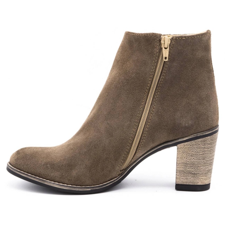 Olivier Sara Ziemiste korkeakorkoiset saappaat beige 1