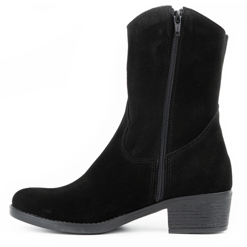 Olivier Naisten harjakattoiset korkokengät Angela mustat saappaat 1