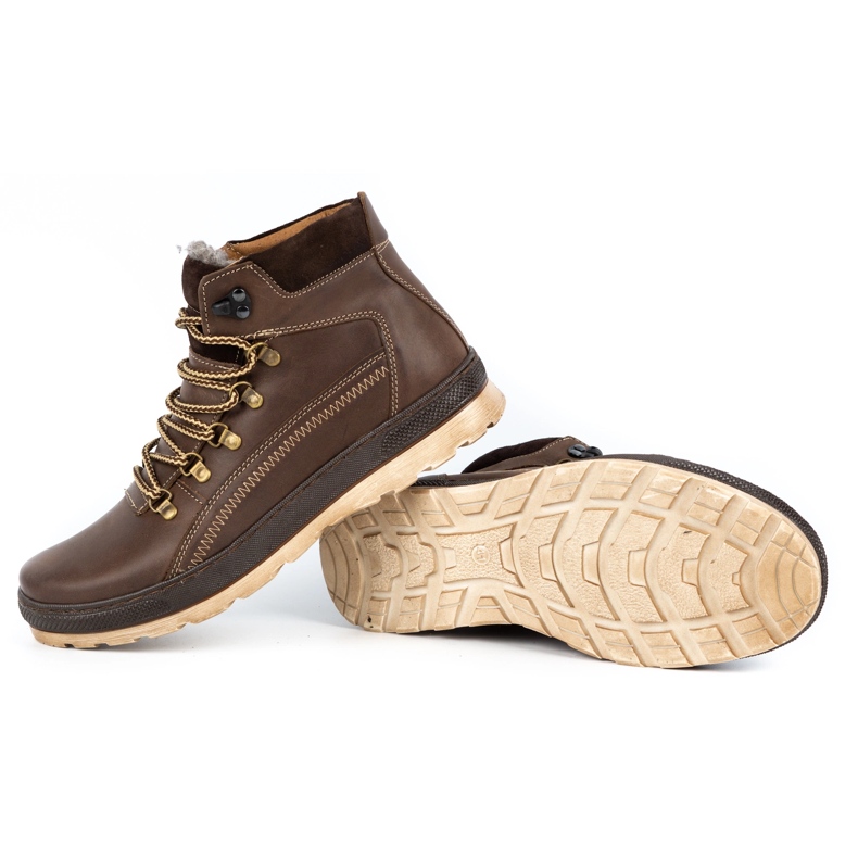 Olivier Miesten eristetyt nahkakengät 378MA ruskea 1