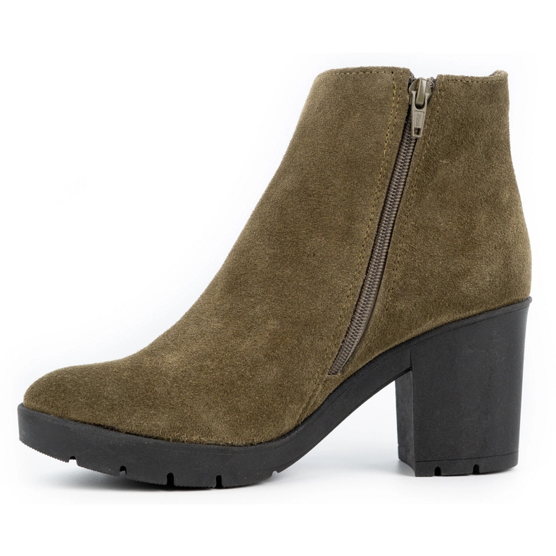 Olivier Riva naisten mokkaeristetyt saappaat vihreänä 1