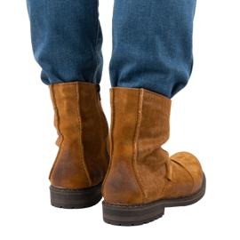 Olivier Miesten nahkasaappaat 553KZ punainen ruskea 2