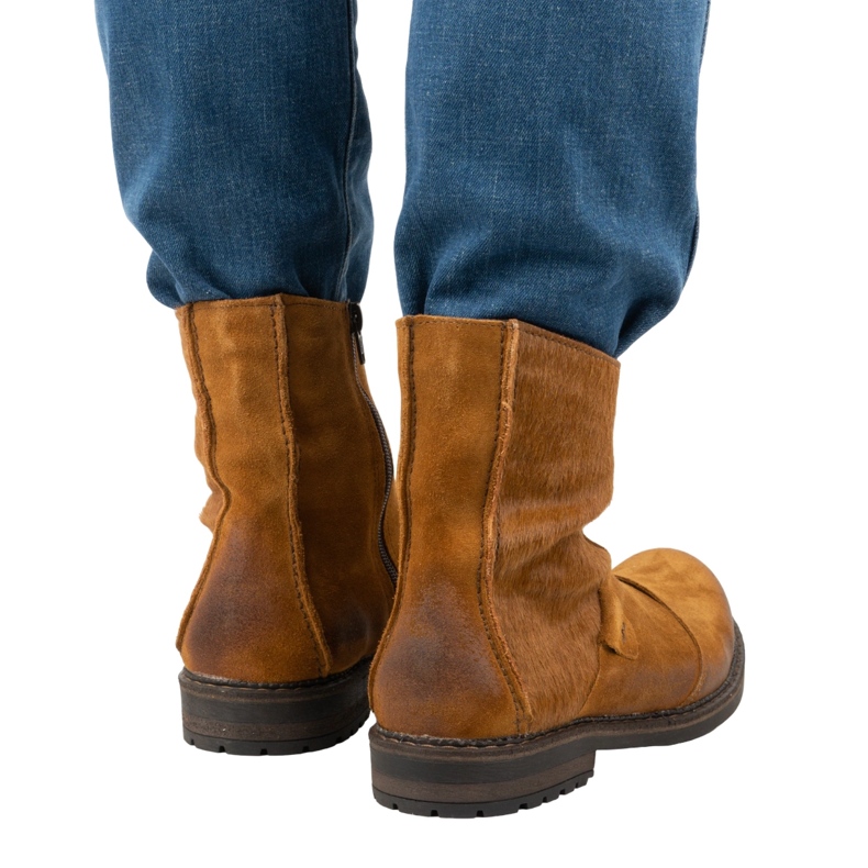 Olivier Miesten nahkasaappaat 553KZ punainen ruskea 2