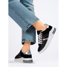 Shelovetin mustat lenkkarit paksulla pohjalla 2