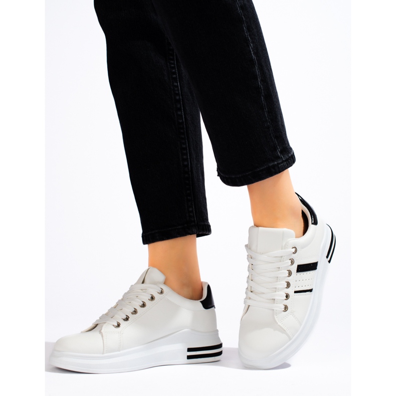 Valkoiset Shelovet naisten urheilukengät valkoinen 1