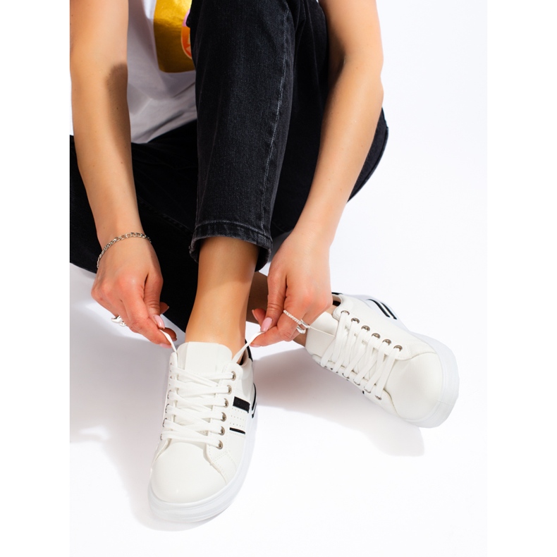 Valkoiset Shelovet naisten urheilukengät valkoinen 2