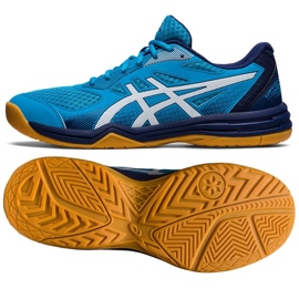 Asics Upcourt 5 M 1071A086 402 lentopallokengät sininen sininen 4