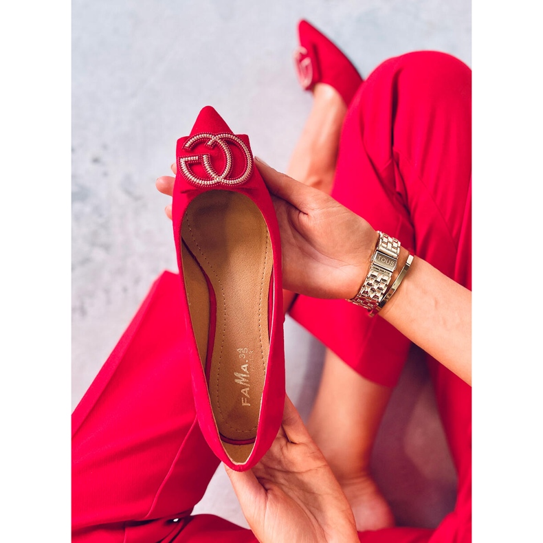 BM Ballerinat mantelinpunainen nenä FM3107A Punainen 1