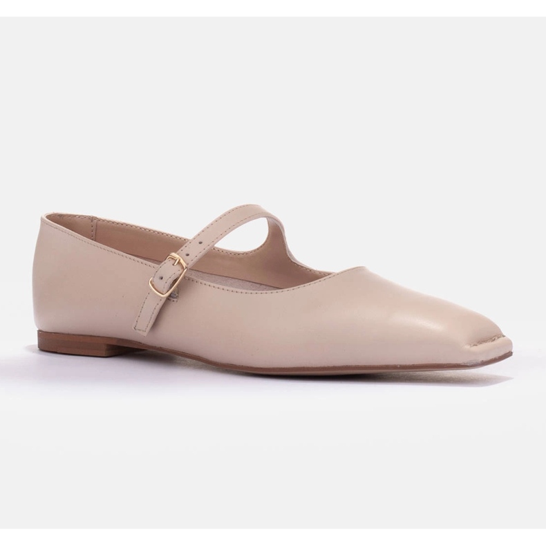 Marco Shoes Mary Jane -tyylinen balettihuoneisto beige 1
