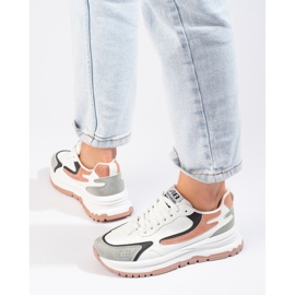 Naisten tennarit paksulla pohjalla Shelovet valkoinen 2