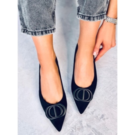 Arte Black ballerinat mantelivarpailla musta 1