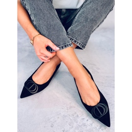 Arte Black ballerinat mantelivarpailla musta 2