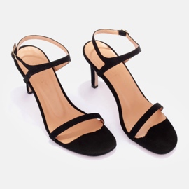 Marco Shoes Korkeakorkoiset sandaalit musta 1