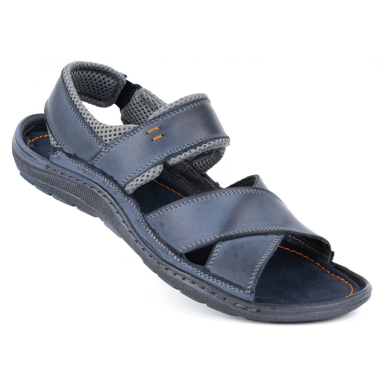 Olivier Miesten nahkasandaalit 336GT laivastonsininen 2