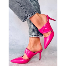 Charisse Fuchsia Stiletto Heeled Muulit vaaleanpunainen 2