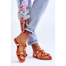 Oranssit Mercure naisten tossut isoilla napeilla 2