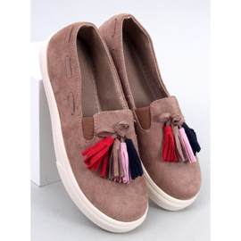 Salma Khaki Fringed Spring tennarit beige 1