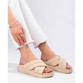 Tossut LA.FI alustalla beige 1