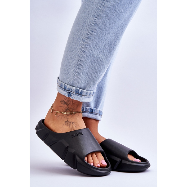 Naisten Vaahtomuovi Big Star -tossut LL274594 Musta 1