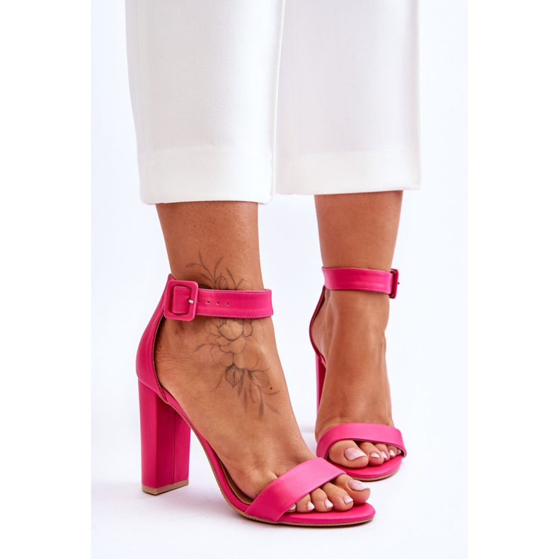 FB2 Georgina vaaleanpunaiset sandaalit korkokengissä vaaleanpunainen 1