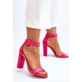 FB2 Georgina vaaleanpunaiset sandaalit korkokengissä vaaleanpunainen 2