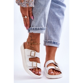 Naisten tohvelit raidoilla Valkoinen Clever 2