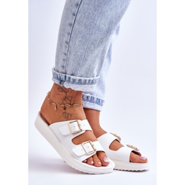 Naisten tohvelit raidoilla Valkoinen Clever 1