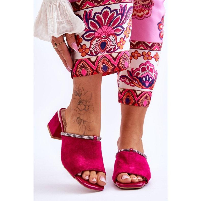 Mokkakorkoiset tossut S.Barski KV-612-2 Fuchsia vaaleanpunainen 2