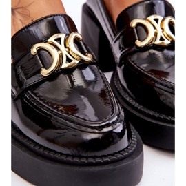 S.Barski Muodikkaat pumput massiivisilla korkokengillä musta Imani 4