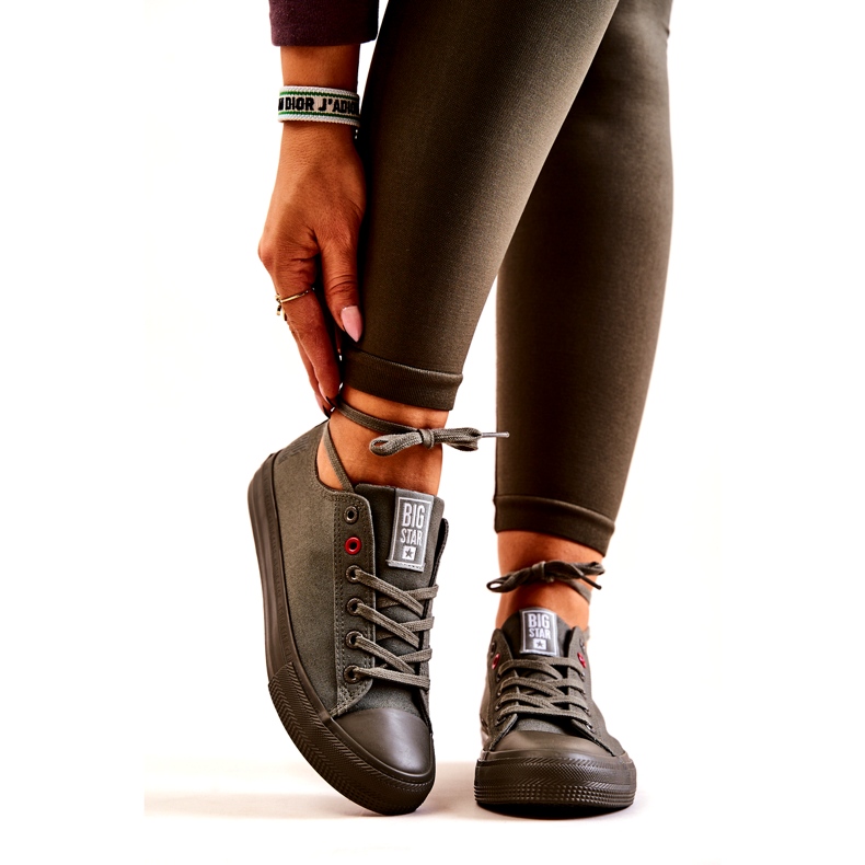 Matalat tennarit Big Star JJ274004 Khaki vihreä 2