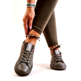 Matalat tennarit Big Star JJ274004 Khaki vihreä 3