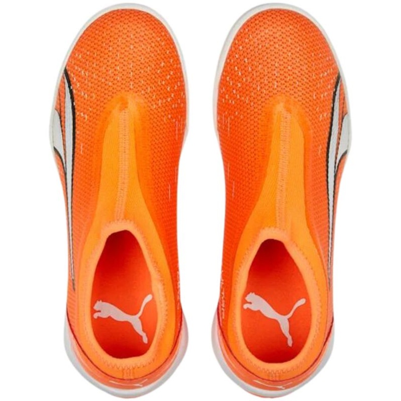 Puma Ultra Match Ll It + Mid Jr 107232 01 jalkapallokengät oranssi appelsiinit ja punaiset 1