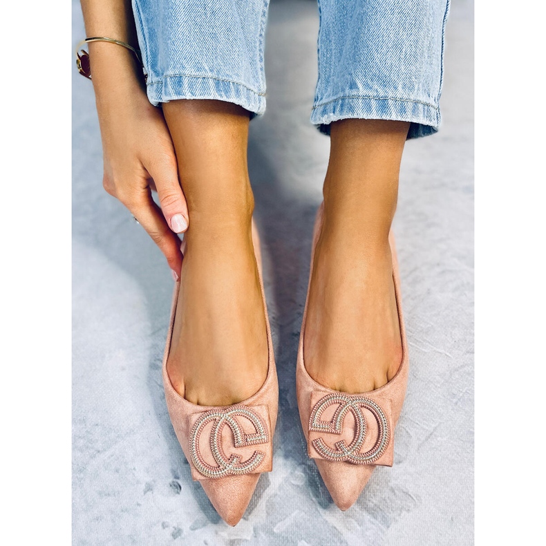 BM Ballerinat mantelin vaaleanpunainen nenä FM3107A Vaaleanpunainen 2