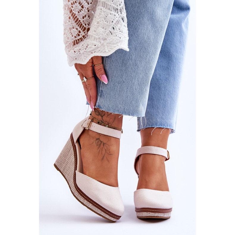 PS1 Naisten klassiset kiila sandaalit beige malani 1