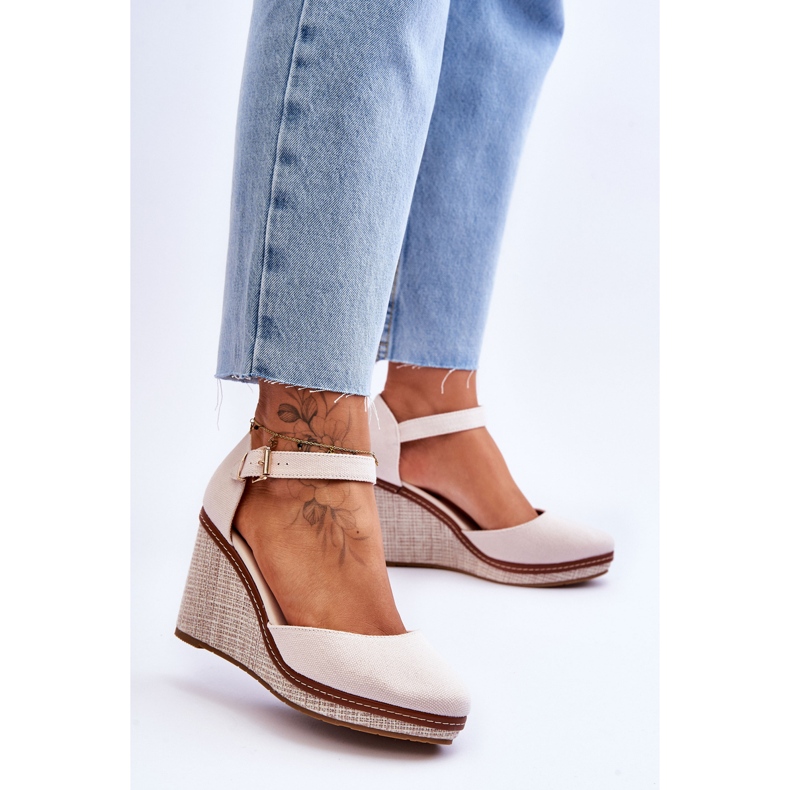 PS1 Naisten klassiset kiila sandaalit beige malani 2