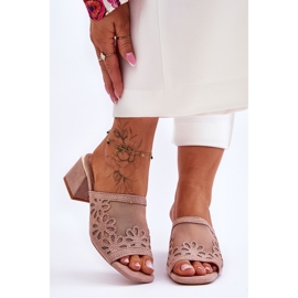 Korkotossut verkkokankaalla S.Barski KV-612-1 Nude beige 1