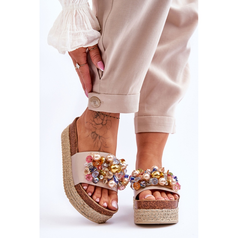 Naisten tossut S.Barski KV-578-1 Nude beige 1