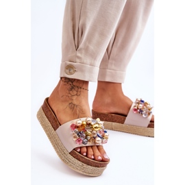 Naisten tossut S.Barski KV-578-1 Nude beige 2