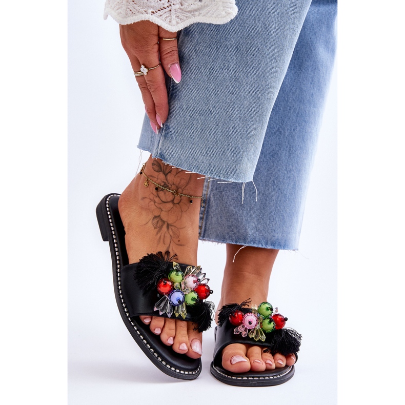 S.Barski Tossut koristehelmillä KV-2775-47 Musta 1