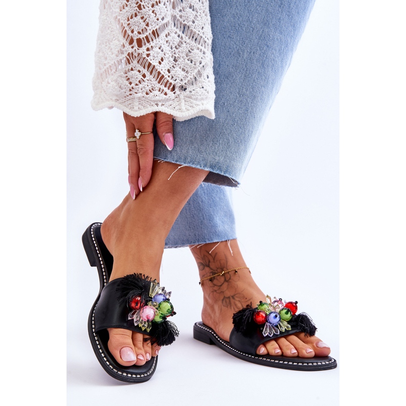 S.Barski Tossut koristehelmillä KV-2775-47 Musta 2