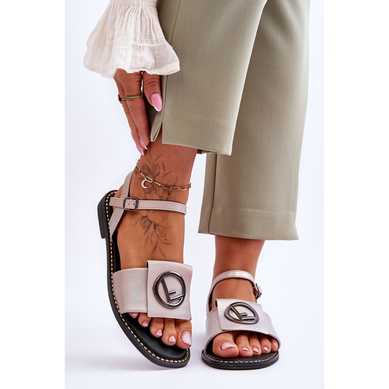 Naisten klassiset sandaalit S.Barski KV-2775-45 Nude beige 1