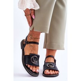 Naisten klassiset sandaalit S.Barski KV-2775-45 Musta 1