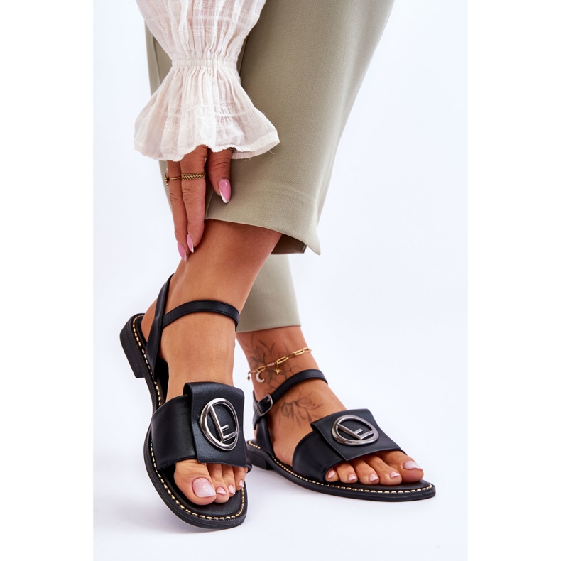 Naisten klassiset sandaalit S.Barski KV-2775-45 Musta 2