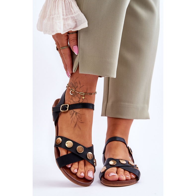 Litteät sandaalit S.Barski KV-5541-35 Musta 1