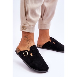 FJ1 Suede sandaalit Cork Platform Black Vellma musta 2